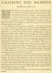 1897 Print Chairing Member William Hogarth Pig Hog Fight Mob Oxford XAD4