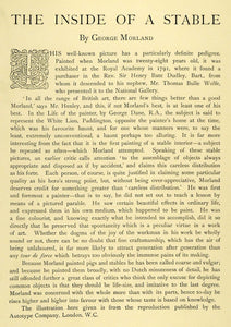 1897 Print Inside Interior Animal Stable Horse Paddington England George XAD4