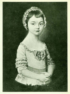 1905 Print Portrait Child Lady Georgiana Spencer Catharine Read Female XAD9