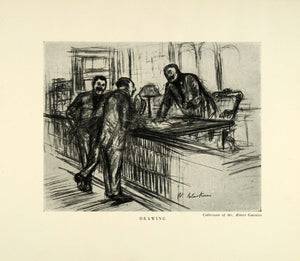 1923 Print American Artist William James Glacken Art Corporate Businessmen XAE2