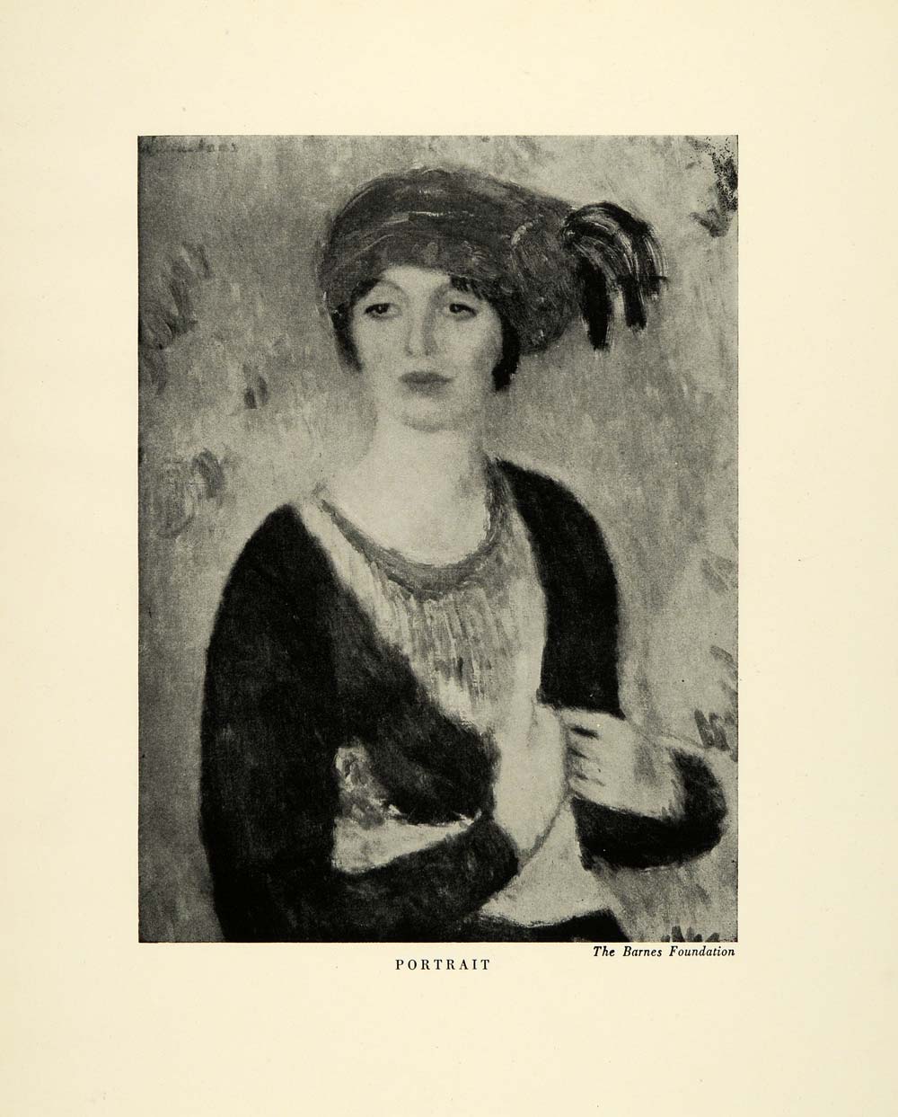 1923 Print American Artist William James Glackens Art Woman Hat Fashion XAE2