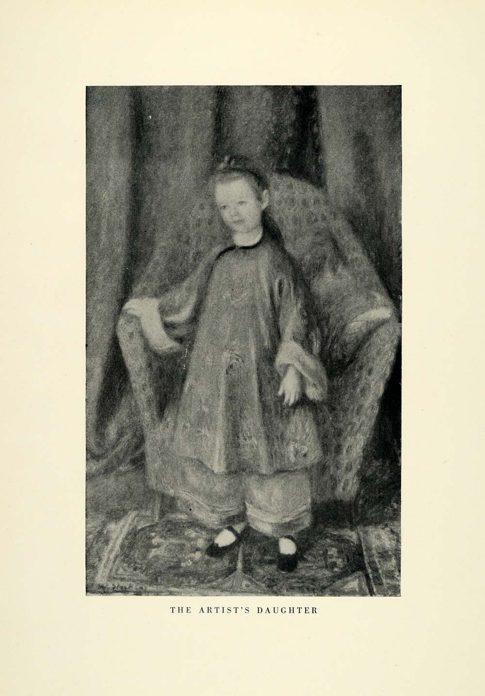 1923 Print American Artist William James Glackens Art Daughter Portrait XAE2