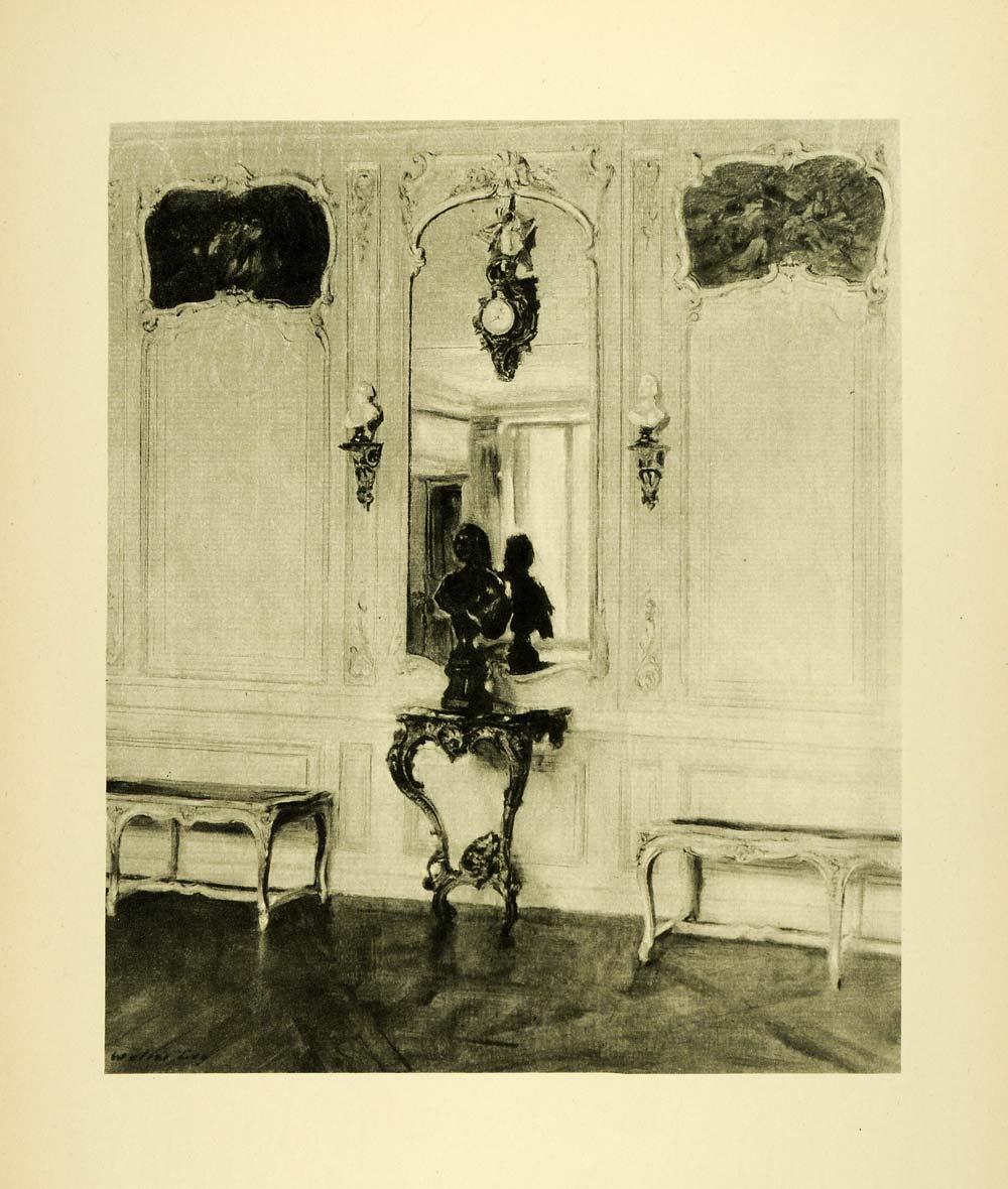 1920 Photogravure Interior Musee Carnavalet Paris France Madame de Sevigne XAE6