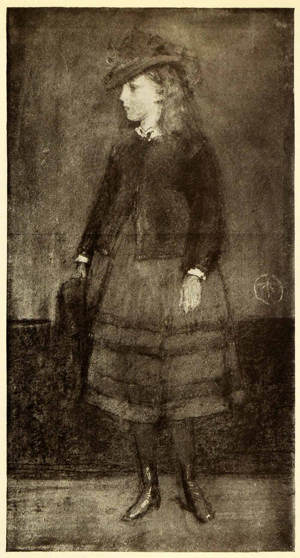 1911 Print James Abbott McNeill Whistler Pastel Art Portrait