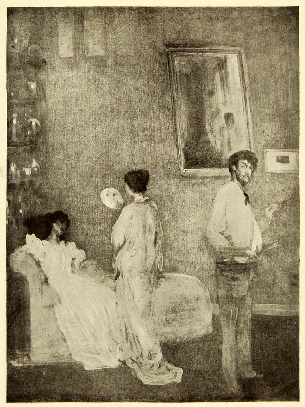 1911 Print James Abbott McNeill Whistler Artist Studio Art Douglas XAE7