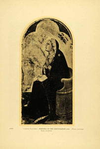 1931 Collotype Ambrogio Lorenzetti Madonna Annunciation Trecento Medieval XAE8