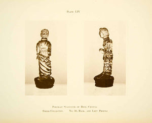 1918 Collotype Portrait Statuette Rock Crystal Roman Artifact Freer XAEA3