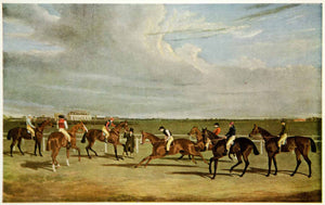 1954 Color Print Saint Leger Horse Race Equestrian Ride Landscape J. F XAEA8