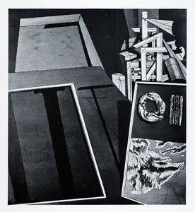 1941 Print Evangelical Still Life Giorgio de Chirico Geometric Shapes XAF2