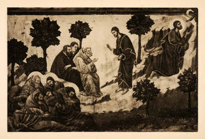 1938 Photogravure Duccio Buoninsegna Jesus Christ Mount Olives Religion XAF4