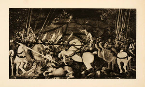 1938 Photogravure Paolo Uccello Battle San Romano Early Renaissance XAF4