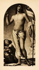 1938 Photogravure Alvise Vivarini Resurrection Contrapposto Christ XAF4
