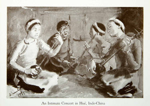 1946 Print Concert Hue Indo China Alexandre Jacovleff Children Music XAFA1