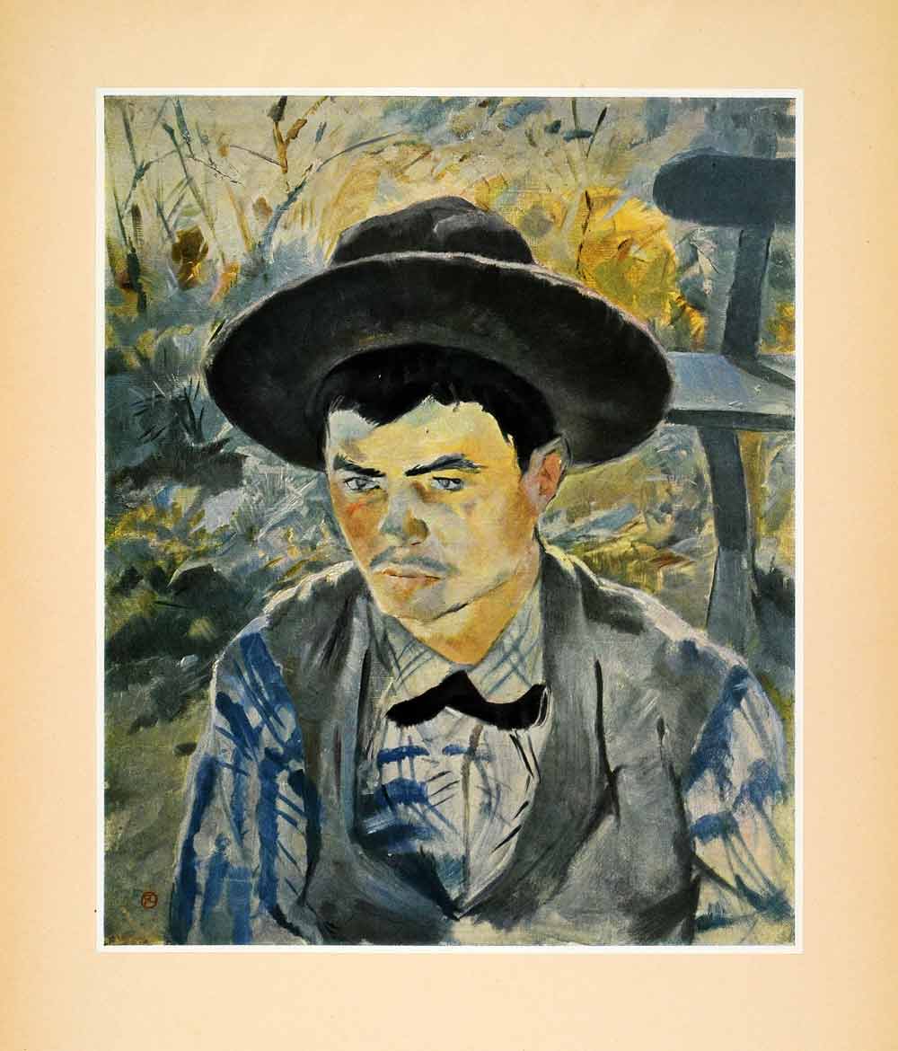 1952 Tipped-In Print Le Jeune Routy Portrait Henri Toulouse-Lautrec Royalty XAG1