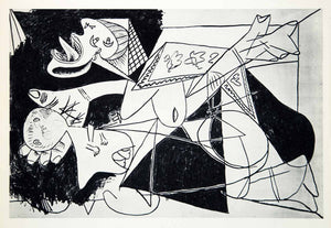 1965 Print Pablo Picasso Mother with Dead Child Abstract Modern Art Grief XAG9