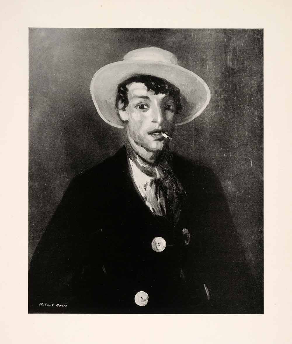 1921 Print Gypsy Cigarette Robert Henri American Artist Painter Cincinnati XAH2
