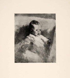 1921 Print Portrait Pat Roberts Robert Henri American Artist Teacher Baby XAH2