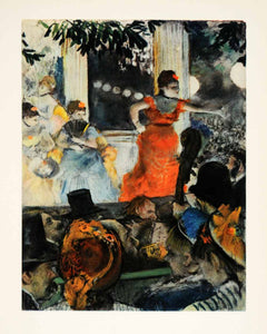 1953 Photolithograph Cafe Concert Les Ambassadeurs Edgar Degas Stage XAH8