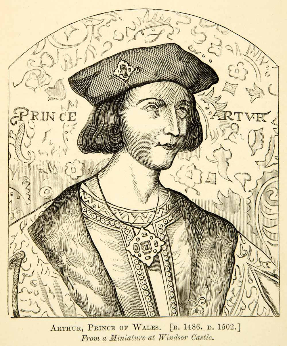1883 Print Arthur Prince Wales Portrait Miniature Early Renaissance XA ...