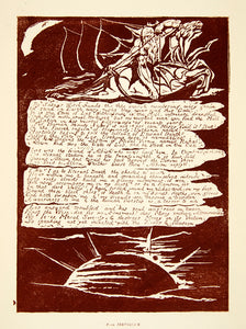 1863 Photolithograph Jerusalem Prophecy Religion William Blake Sun XAHA3
