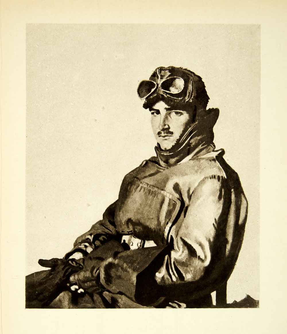 1921 Rotogravure William Orpen Art WWI Portrait Reginald Theodore Carlos XAHA8