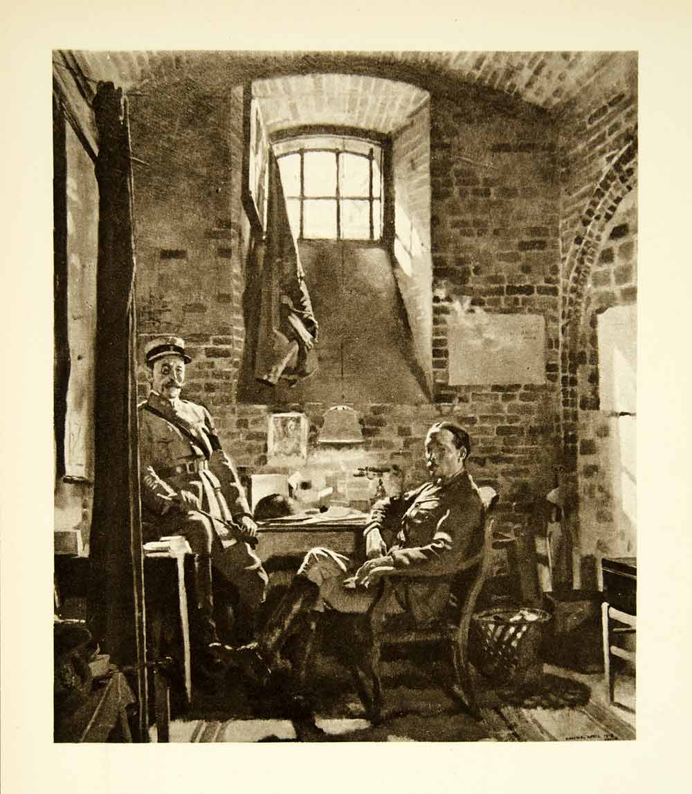 1921 Rotogravure William Orpen Art WWI British French Assistant Provost XAHA8