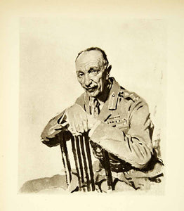1921 Rotogravure William Orpen Art WWI Portrait Field Marshal Sir Henry H XAHA8