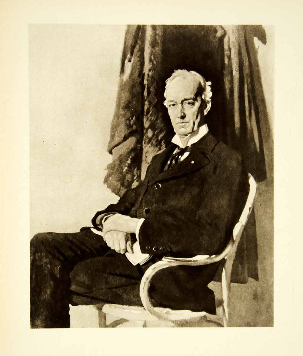 1921 Rotogravure William Orpen Art Portrait Lord George Riddell Baron ...