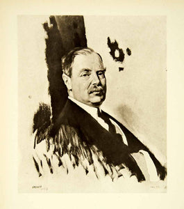 1921 Rotogravure William Orpen Art Portrait British Earl Derby Edward XAHA8