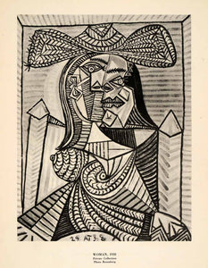 1940 Print Pablo Picasso Abstract Woman Breasts Modern Contemporary 1938 Artwork