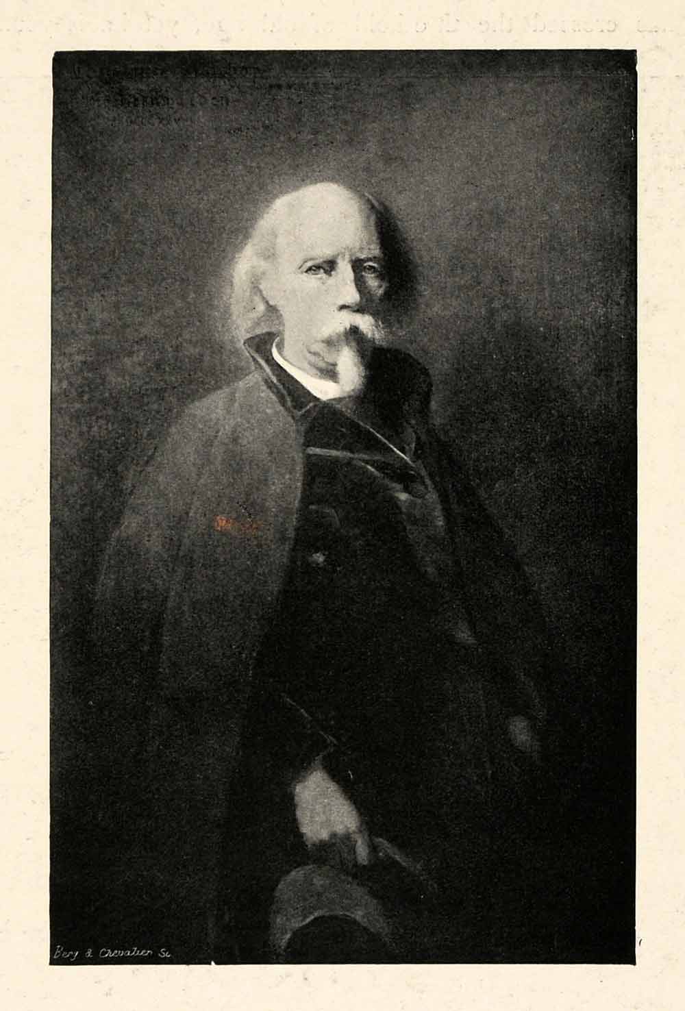 1898 Print Christopher Bisschop 19th Century Dutch Painter Portrait XAI8
