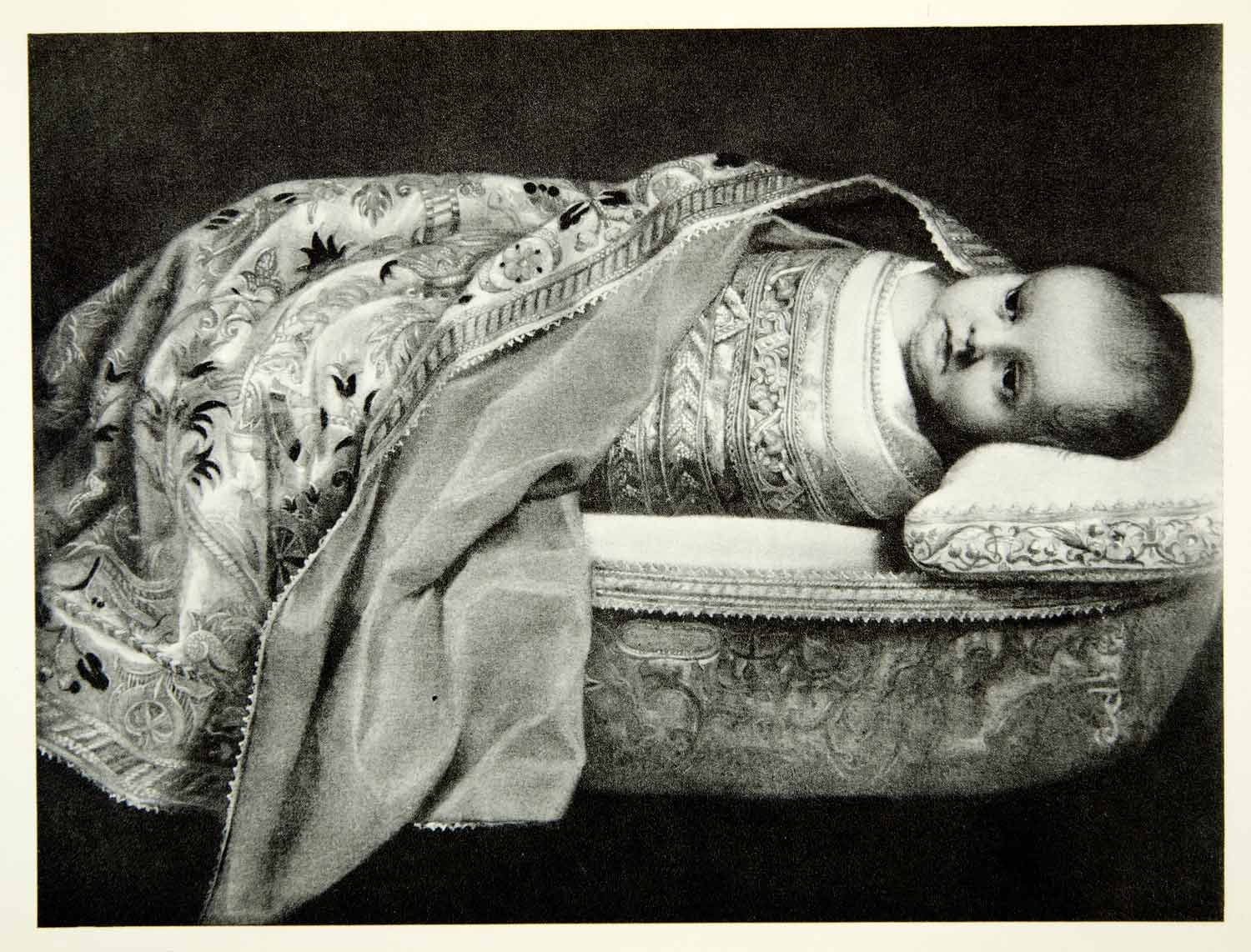 1950 Rotogravure Prince Federigo Urbino Baby Federigo Barocci Baby XAIA1