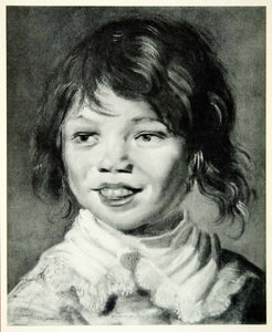 1950 Rotogravure Head Laughing Boy Frans Hals Portrait Costume Fashion XAIA1