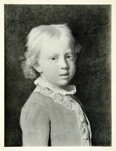 1950 Rotogravure Portrait Frederick William Jean Etienne Liotard Boy Child XAIA1