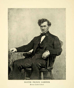 1923 Print Master Francis Gardner William Morris Hunt Portrait Seated XAIA5