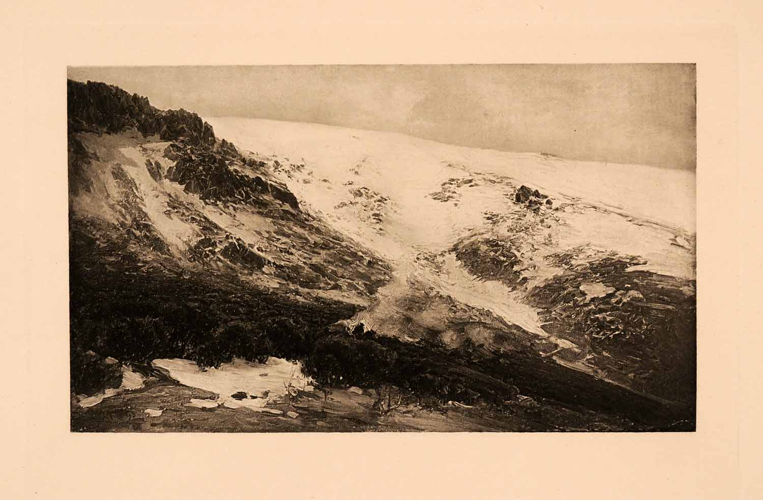 1908 Photogravure Jaime Morera Galicia Landscape Art Sierra de Guadarrama XAJ4