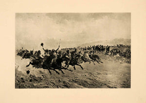 1908 Photogravure Andalusia Spain Calvary Weapons Warfare Baldemiro Galofre XAJ4
