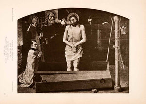 1939 Photogravure Bourbon Retable Christ Coffin Allegorical Religious XAJ6