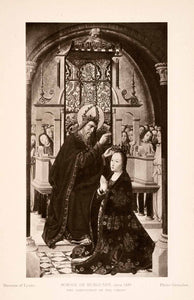 1939 Photogravure Coronation Virgin Mary Catholic Religious God 15th XAJ6