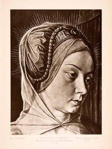 1939 Photogravure Saint Mary Magdalen Detail Jean Hey Religious Art XAJ6
