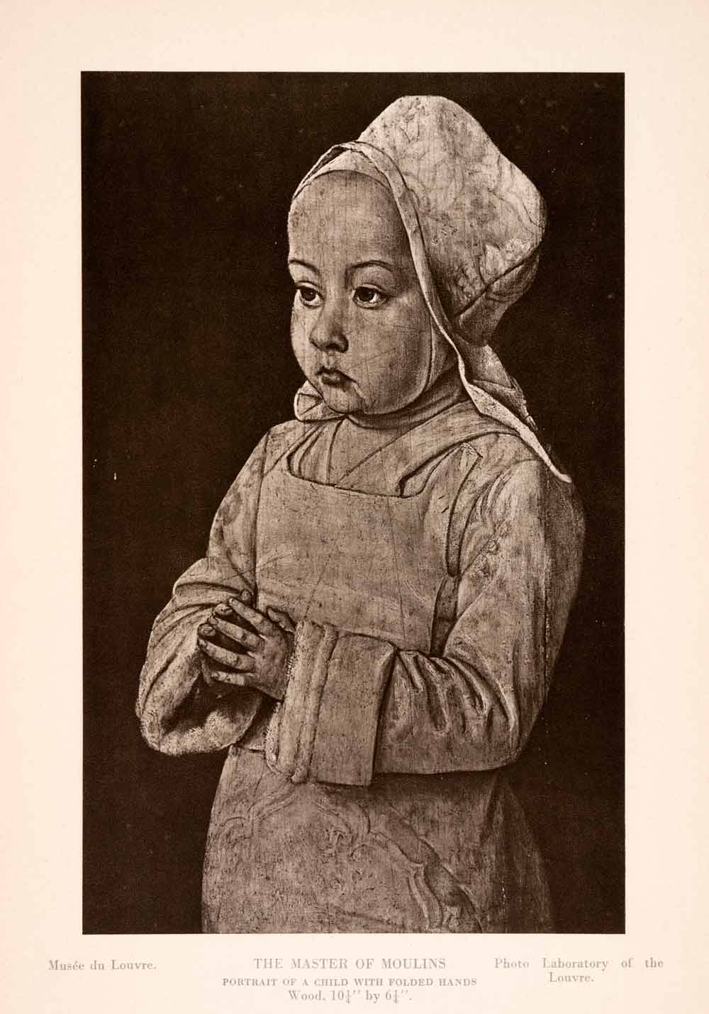 1939 Photogravure Jean Hey Moulins Child Costume Netherlandish Art XAJ6