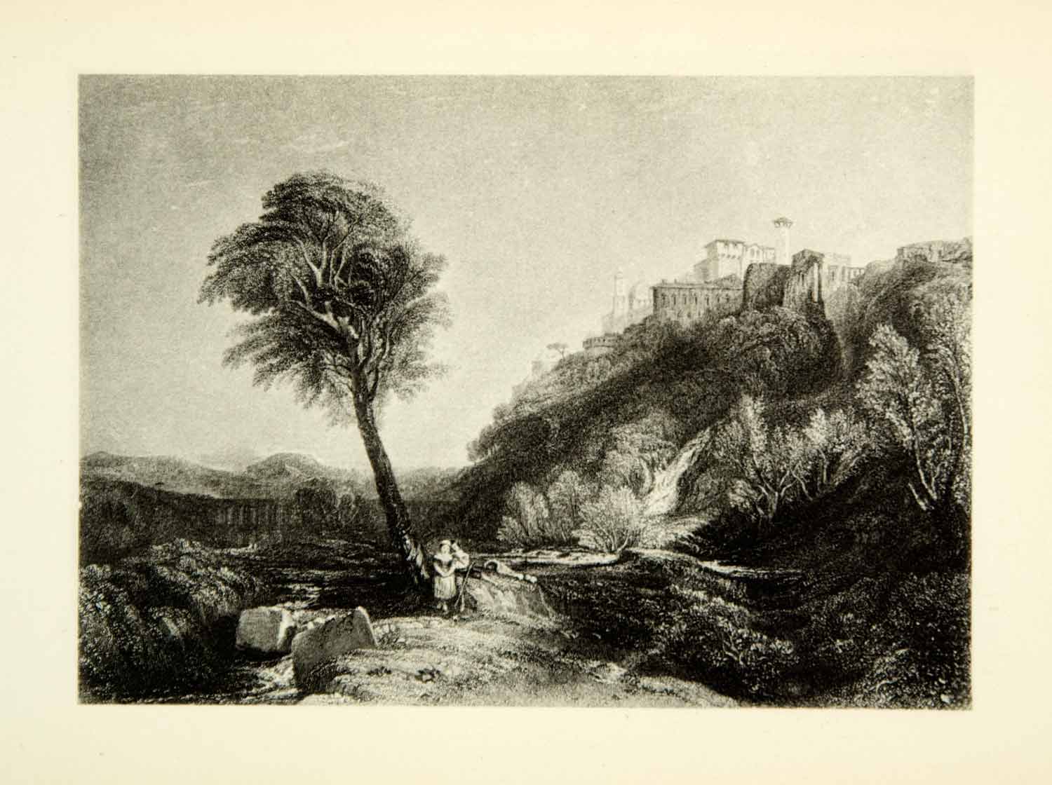 1878 Photogravure Joseph Mallord William Turner Landscape Romantic Art XAKA9