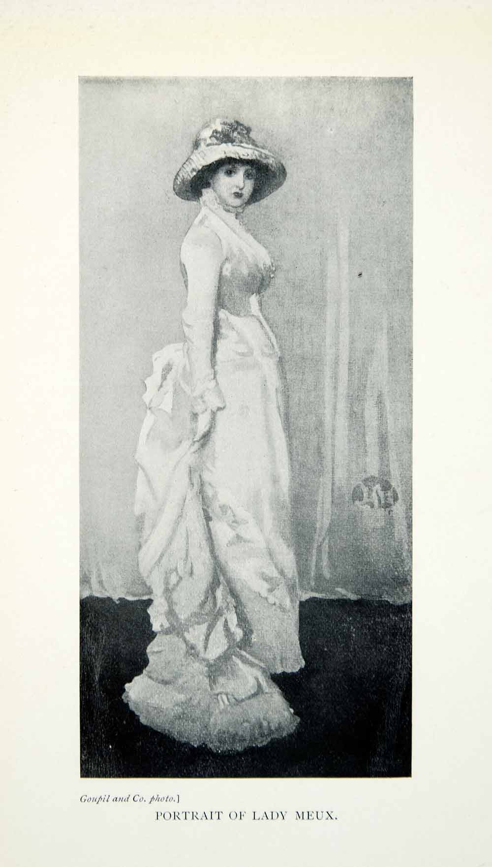 1904 Print James McNeill Whistler Portrait Lady Meux Dress Fashionable XALA5