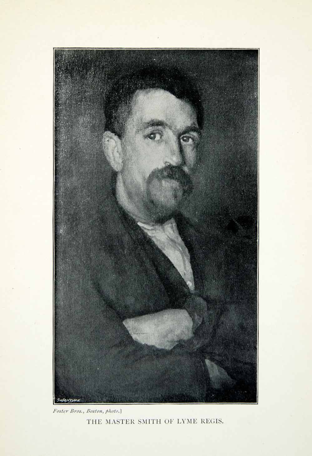 1904 Print Master Smith Lyme Regis James McNeill Whistler Portrait Man XALA5