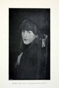1904 Print James McNeill Whistler Lillie Alley Portrait Woman Art Seated XALA5