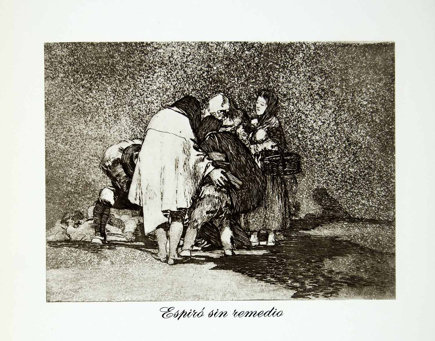 1962 Rotogravure Death Aid Espiro Remedio Francisco Goya Figures Die XALA7