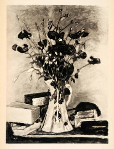 1939 Photogravure Pierre Bonnard Flowers Vase Post-Impressionism Still Life XAM1