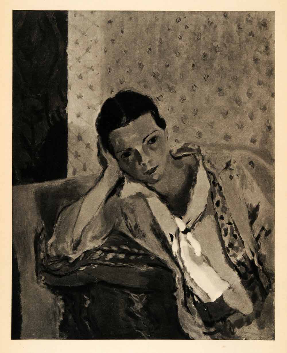 1939 Photogravure Maurice Brianchon Portrait Post-Impressionism XAM1