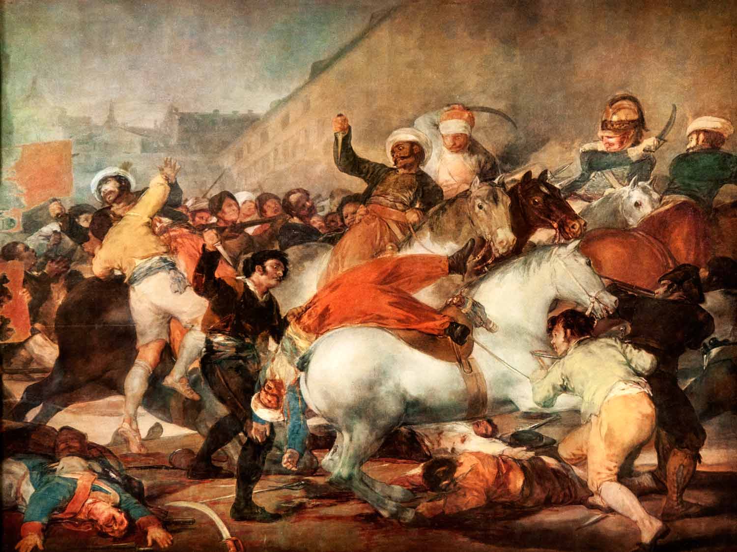1956 Print Inquisition War Attack People Madrid Mamelukes Second May Goya XAM2
