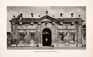 1952 Print Garden Entrance Santa Maria Aventina Rome Italy Architecture XAM4